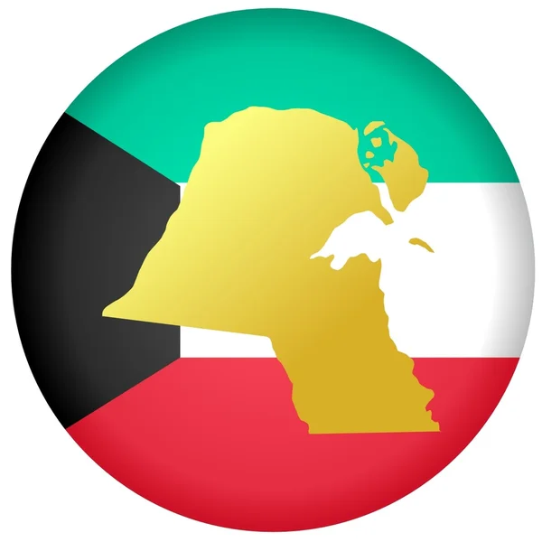 Botão Kuwait —  Vetores de Stock