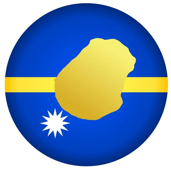 Botón Nauru — Archivo Imágenes Vectoriales