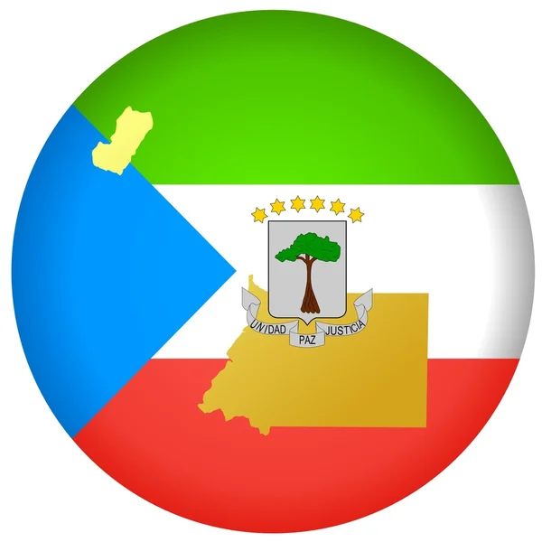 Botón Guinea Ecuatorial — Archivo Imágenes Vectoriales