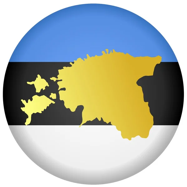 Button Estonia — Stock Vector