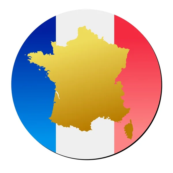 按钮法国 — 图库矢量图片