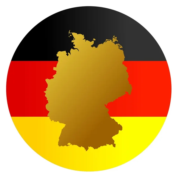 Tlačítko Německo — Stockový vektor