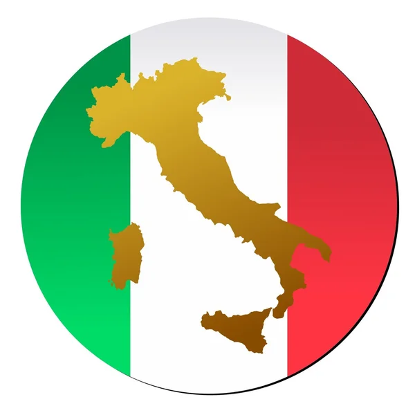 Кнопка Італії — стоковий вектор