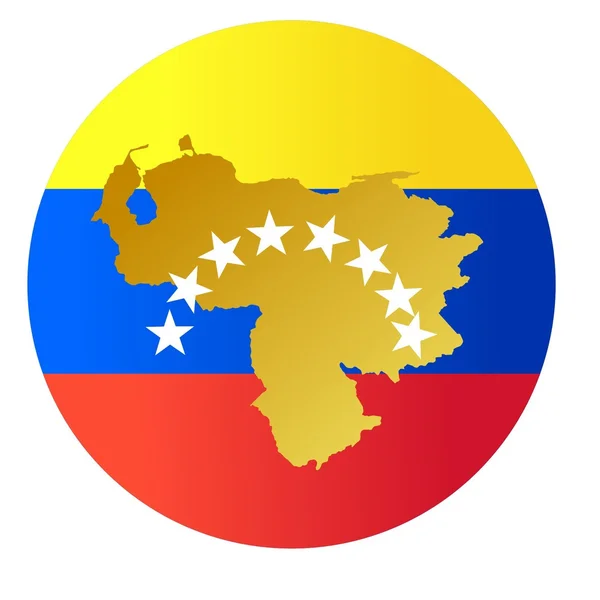 按钮委内瑞拉 — 图库矢量图片