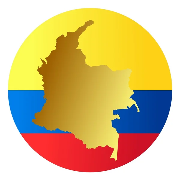 Κουμπί clombia — Διανυσματικό Αρχείο
