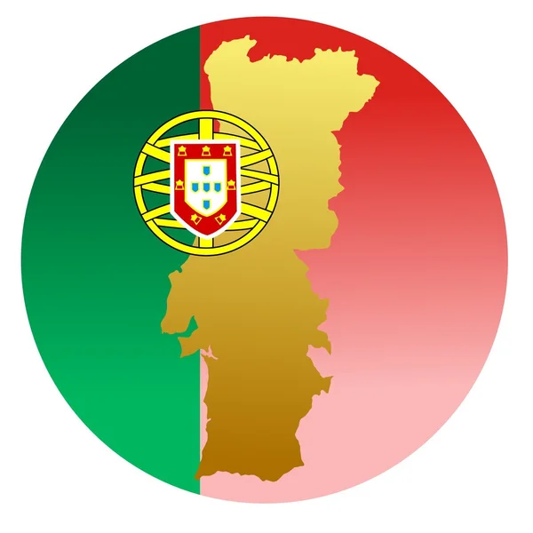 ボタン ポルトガル — ストックベクタ