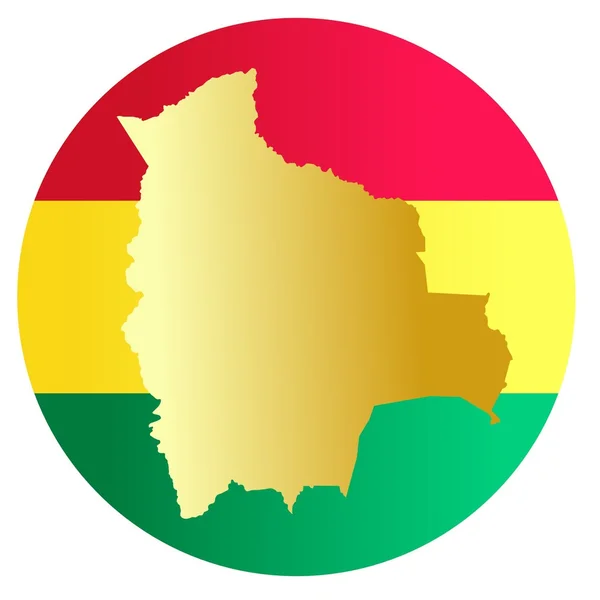 Bouton Bolivie — Image vectorielle