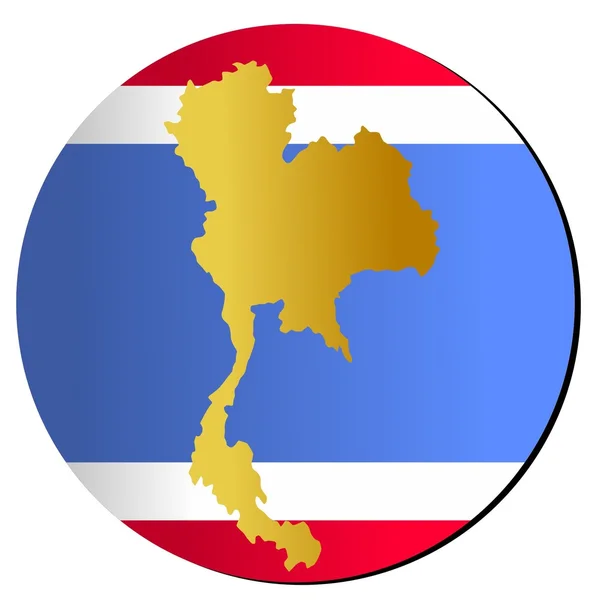 Bouton Thaïlande — Image vectorielle