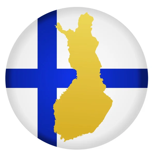 Botón Finlandia — Archivo Imágenes Vectoriales