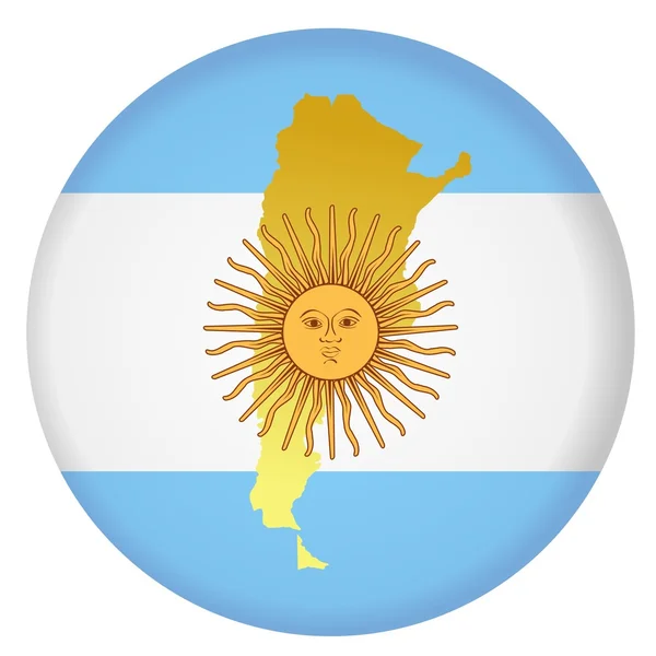 Кнопка Аргентини — стоковий вектор