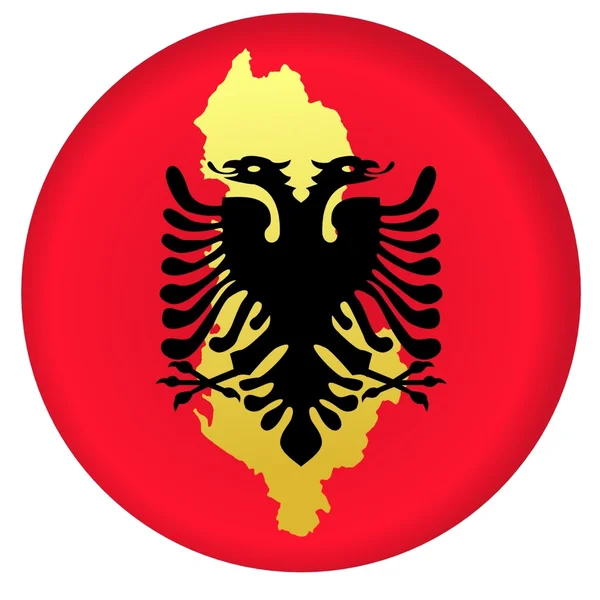 Düğme Arnavutluk — Stok Vektör