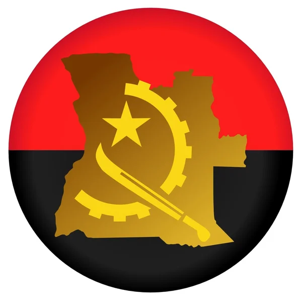 Botão Angola — Vetor de Stock