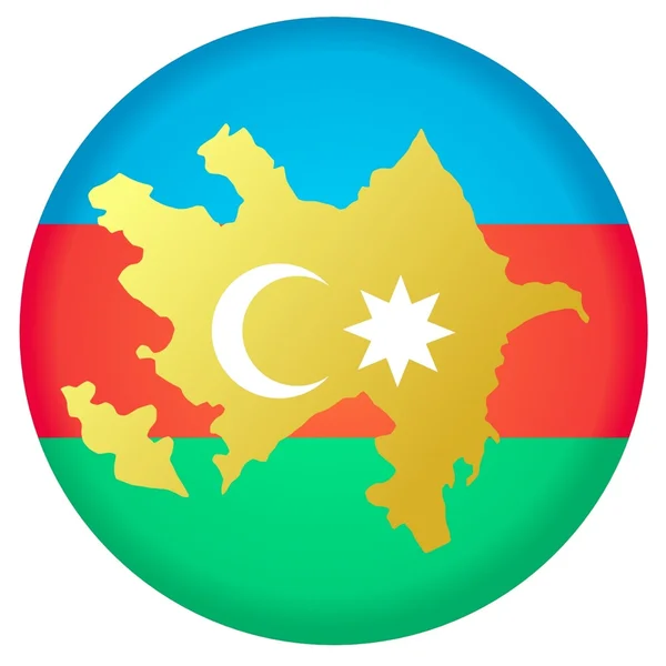 Pulsante Azerbaigian — Vettoriale Stock