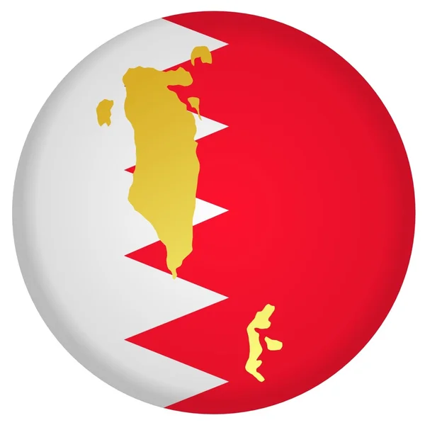 Button Bahrain — Stock Vector