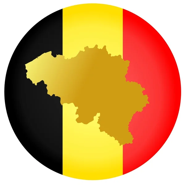Düğme Belçika — Stok Vektör
