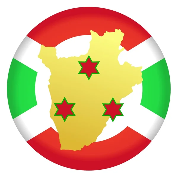 Botón Burundi — Vector de stock