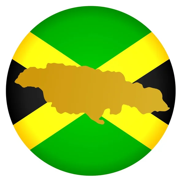 Bouton Jamaïque — Image vectorielle