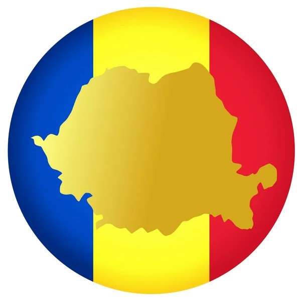 Κουμπί Ρουμανία — Διανυσματικό Αρχείο
