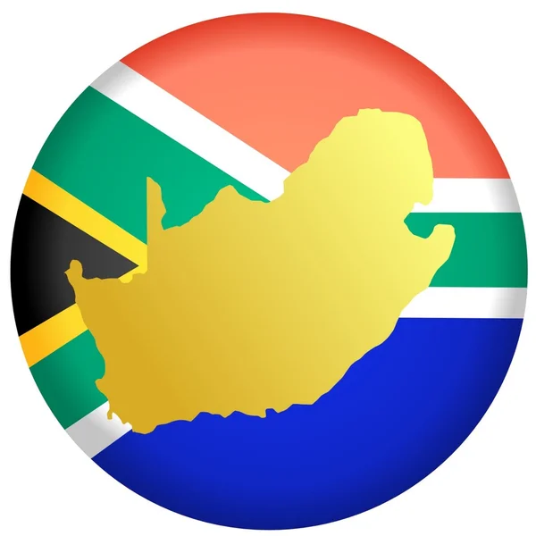 Knappen Sydafrika — Stock vektor