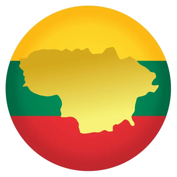 Düğme Litvanya — Stok Vektör