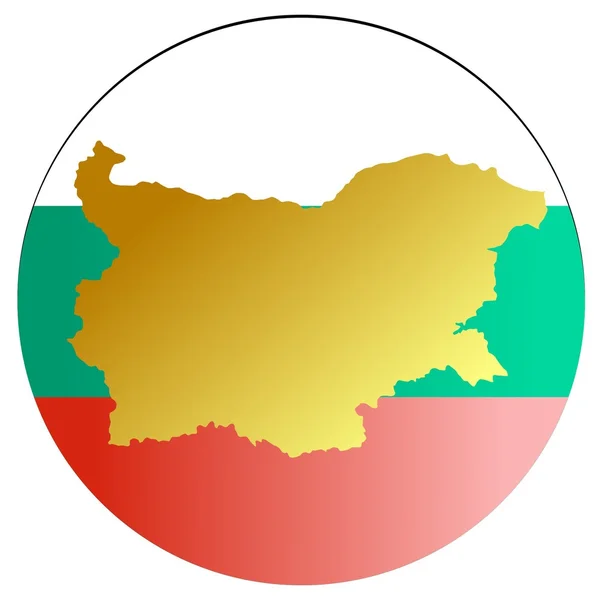 Bouton Bulgarie — Image vectorielle