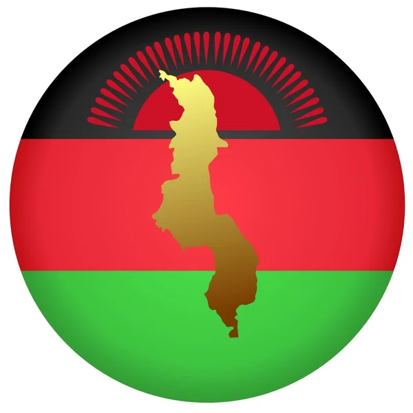 Botón Malawi — Archivo Imágenes Vectoriales