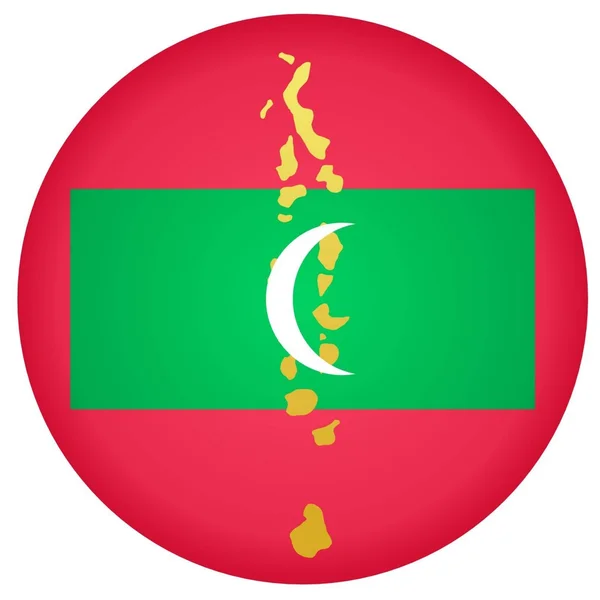 Knop Maldiven — Stockvector