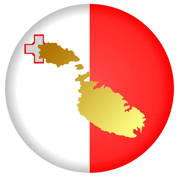 Botón Malta — Archivo Imágenes Vectoriales