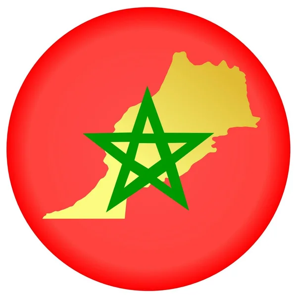 Button Maroc — Vector de stoc