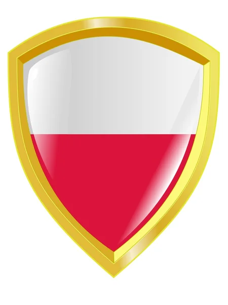 Goldenes Emblem von Polen — Stockvektor