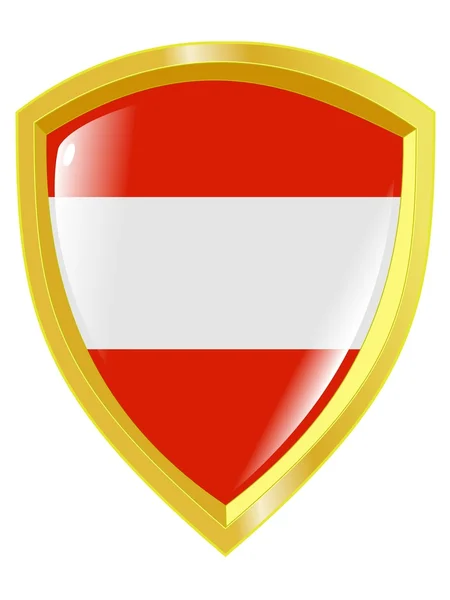 Golden emblem of Austria — Stock Vector