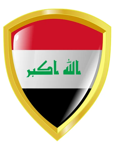 Golden emblem of Iraq — Stock Vector