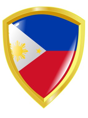 Golden emblem of Philippines clipart