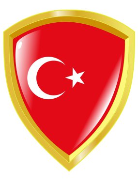 Golden emblem of Turkey clipart