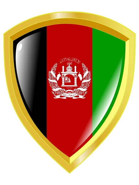 阿富汗的金色徽章 — 图库矢量图片
