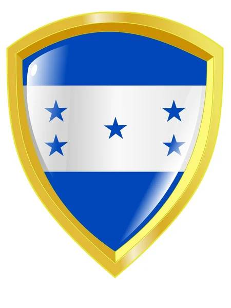 Emblema de oro de Honduras — Archivo Imágenes Vectoriales