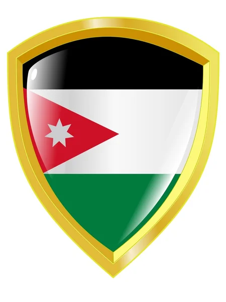 Gouden embleem van Jordanië — Stockvector