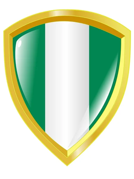 Emblema de oro de Nigeria — Vector de stock