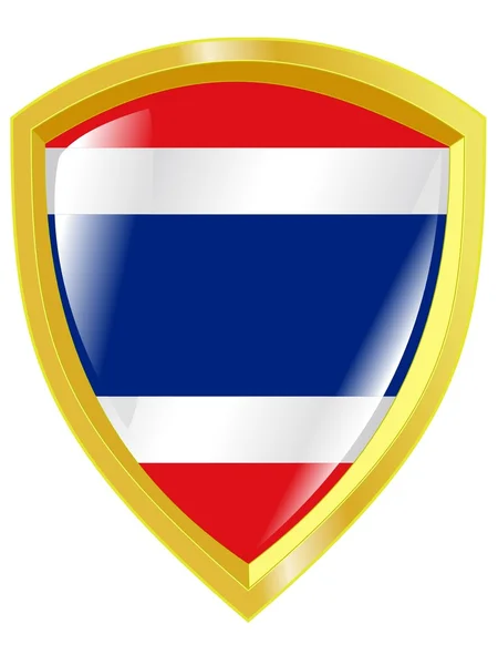 Golden emblem of Thailand — Stock Vector