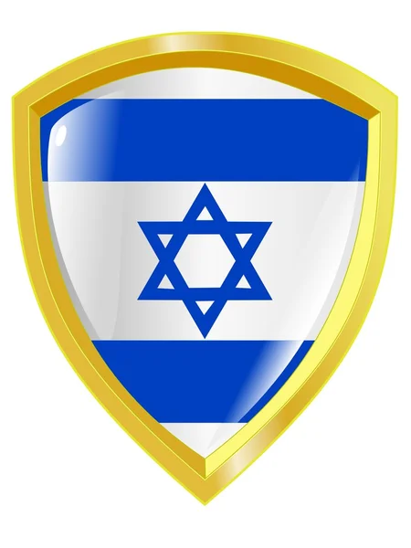 以色列的金色徽章 — 图库矢量图片