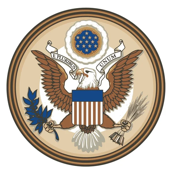 Great Seal of United States of America — Stock Vector