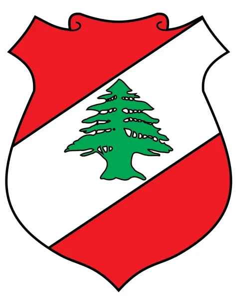 黎巴嫩的国徽 — 图库矢量图片