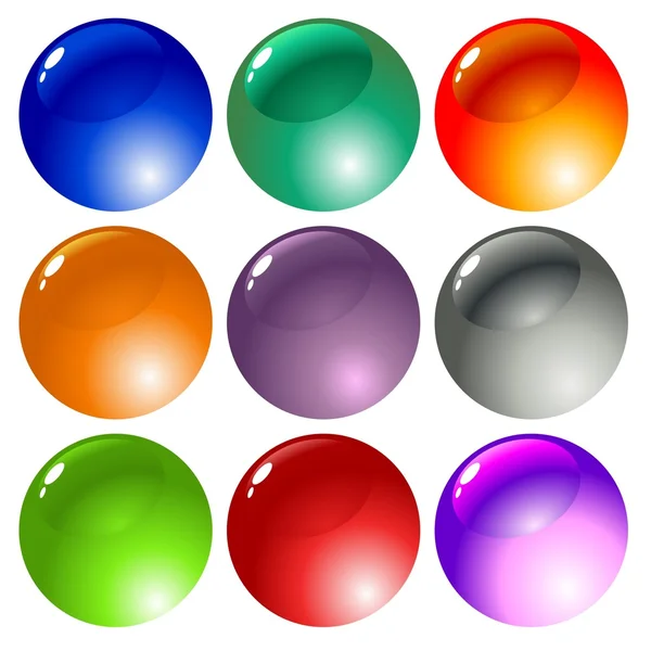 Botones de colores — Vector de stock