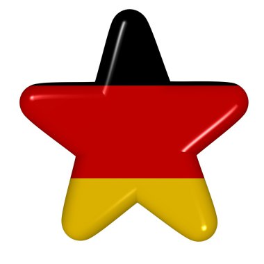 Star in colors of Germany clipart