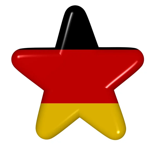 Αστέρι στα χρώματα της Γερμανίας — Φωτογραφία Αρχείου