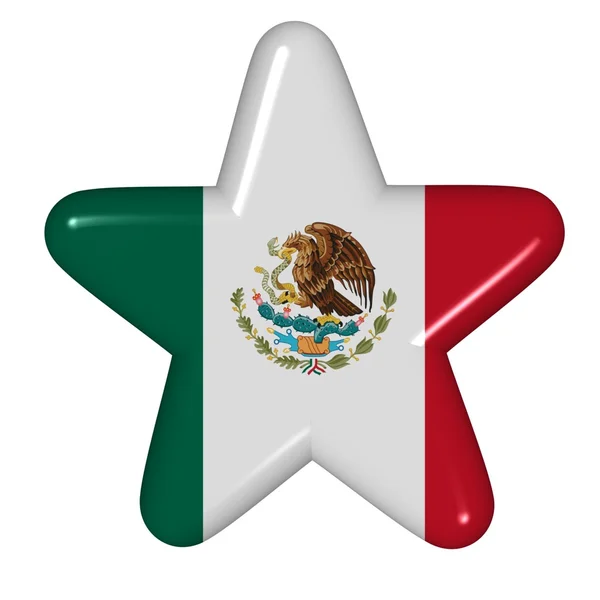 Hvězda v barvách Mexika — Stock fotografie
