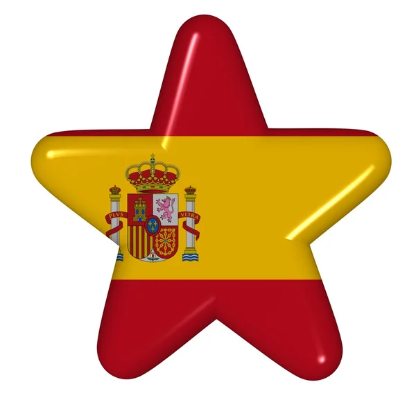 Зірка в кольори Іспанії — стокове фото