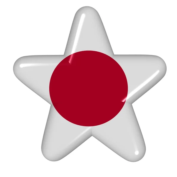 Star in colors of Japan — Stock Photo, Image