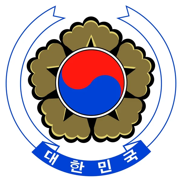 Emblema nazionale della Corea del Sud — Vettoriale Stock