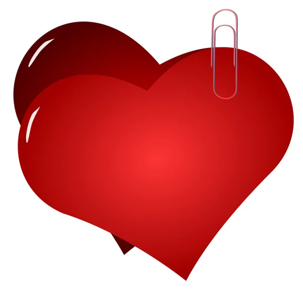 Röda hjärtan — Stock vektor
